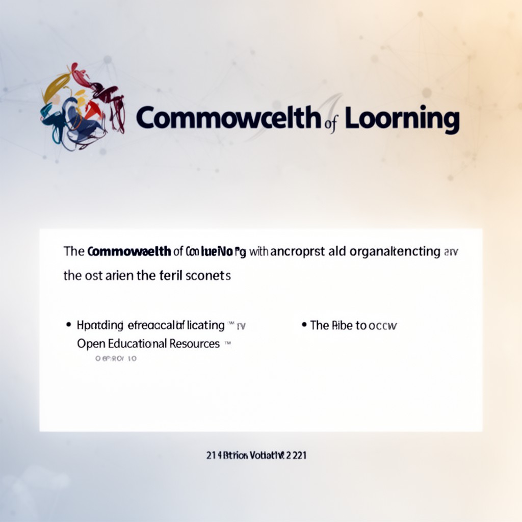 AI-generated illustration of Commonwealth of Learning