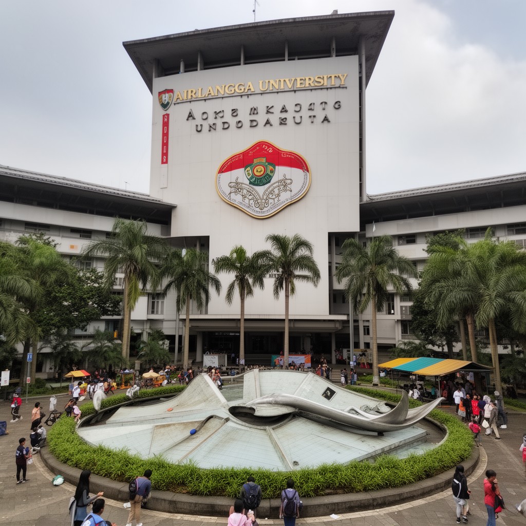 AI-generated illustration of Airlangga University