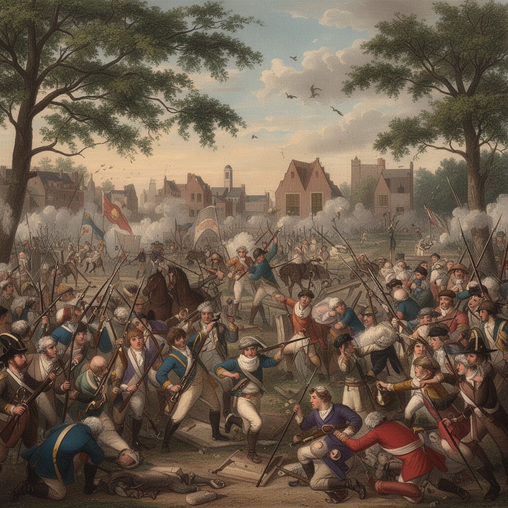 AI-generated illustration of Battle of Harlem Heights