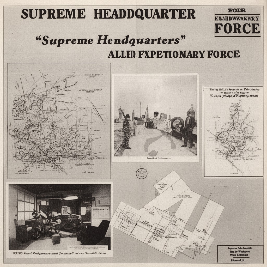 AI-generated illustration of Supreme Headquarters Allied Expeditionary Force
