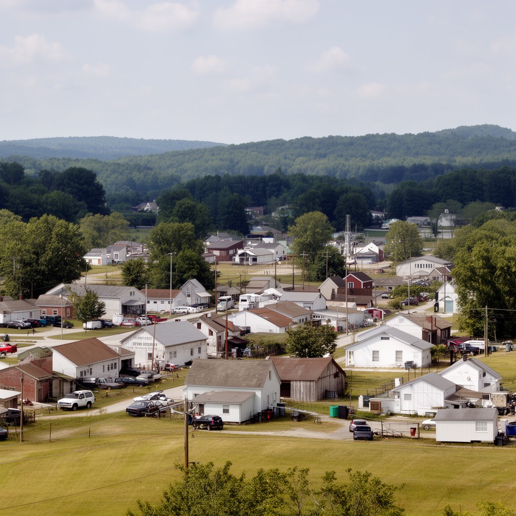 AI-generated illustration of Upton, Kentucky