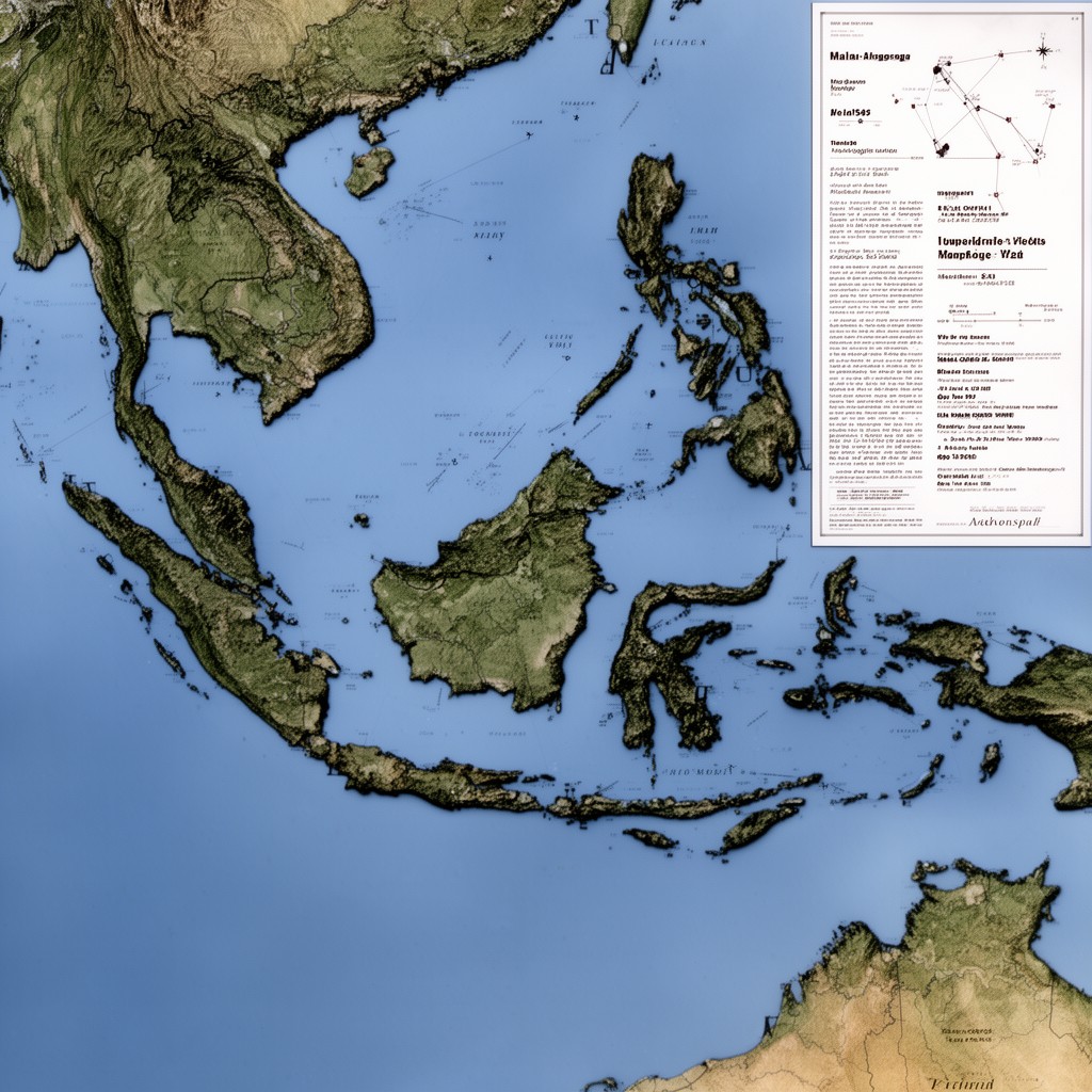 AI-generated illustration of Malay Archipelago