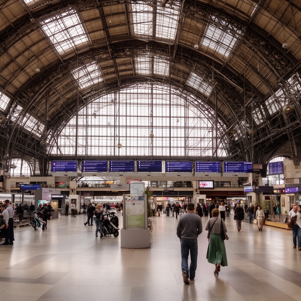 AI-generated illustration of Gare du Nord