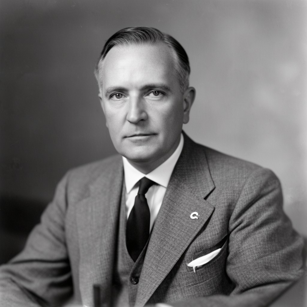AI-generated illustration of Will H. Hays