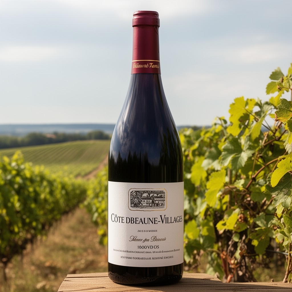 AI-generated illustration of Côte de Beaune-Villages AOC