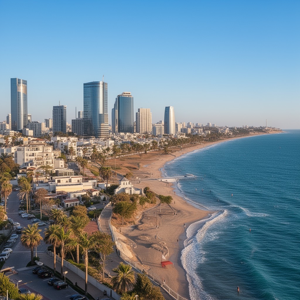 AI-generated illustration of Herzliya