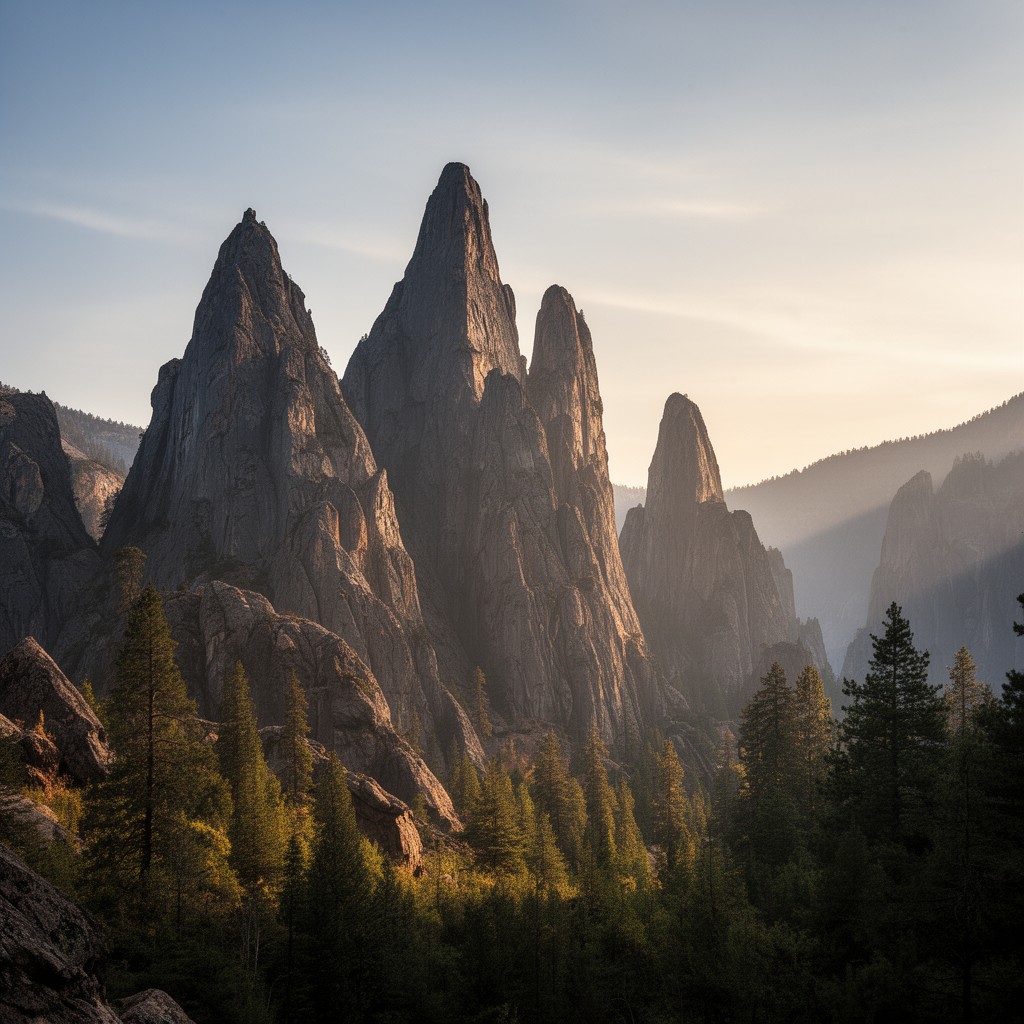 AI-generated illustration of Cathedral Rocks