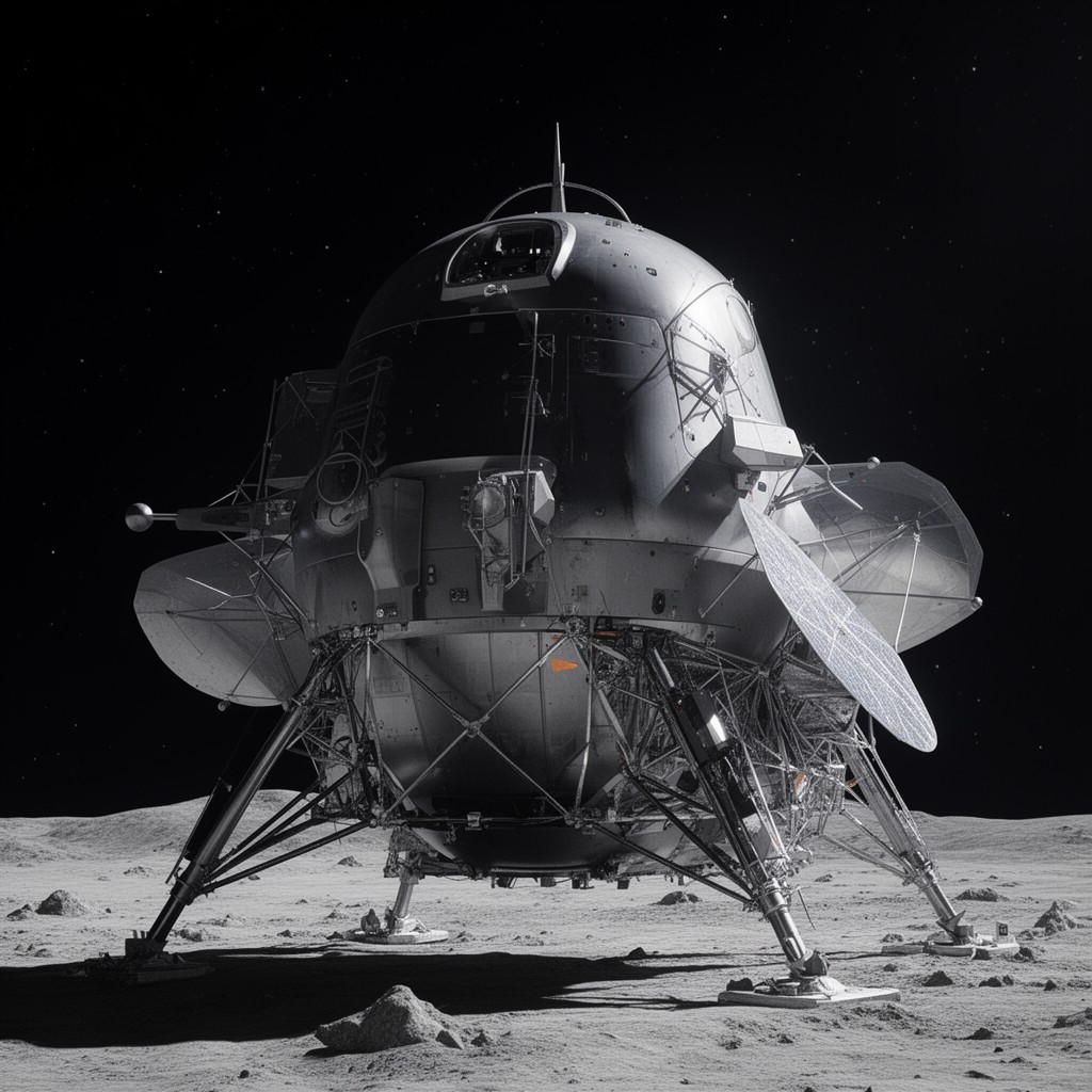 AI-generated illustration of Starship Human Landing System