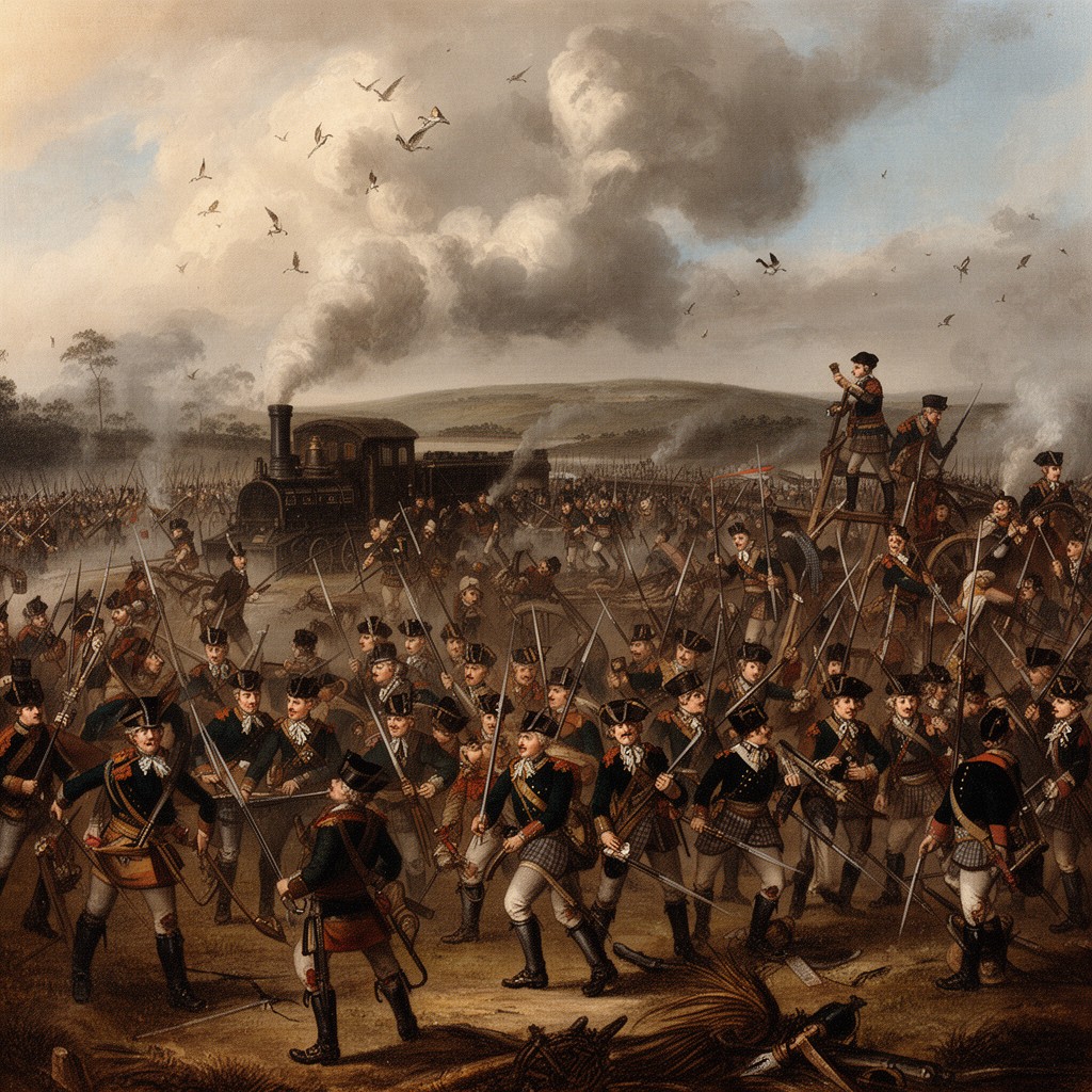 AI-generated illustration of Jacobite rising of 1745