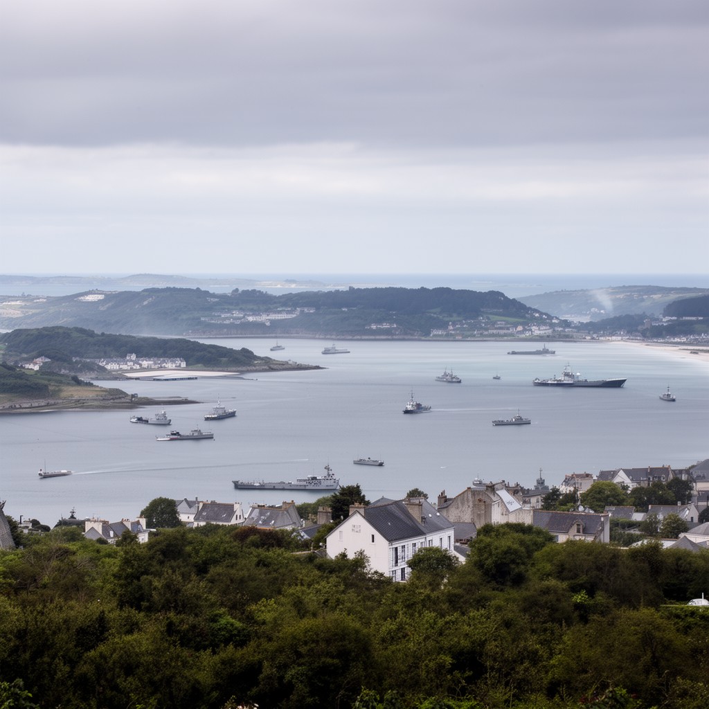 AI-generated illustration of Quiberon Bay