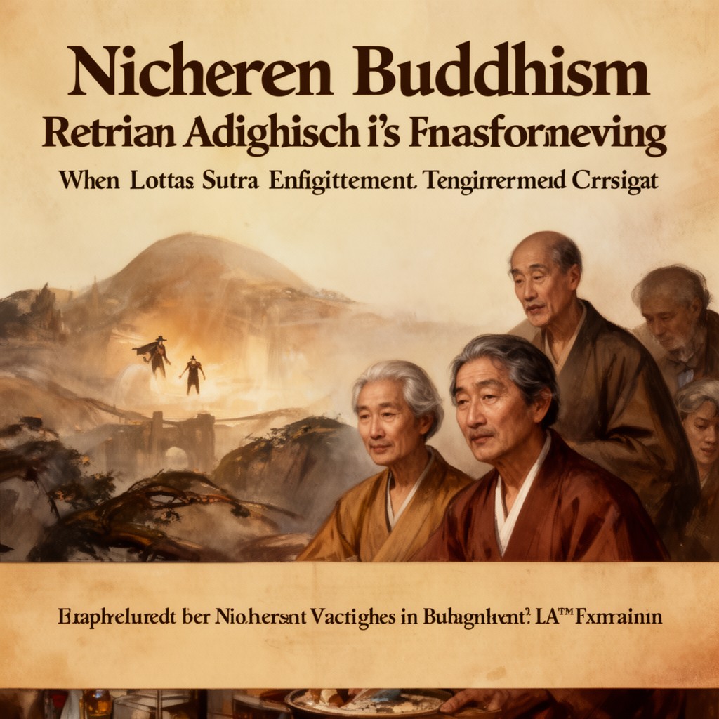 AI-generated illustration of Nichiren Buddhism