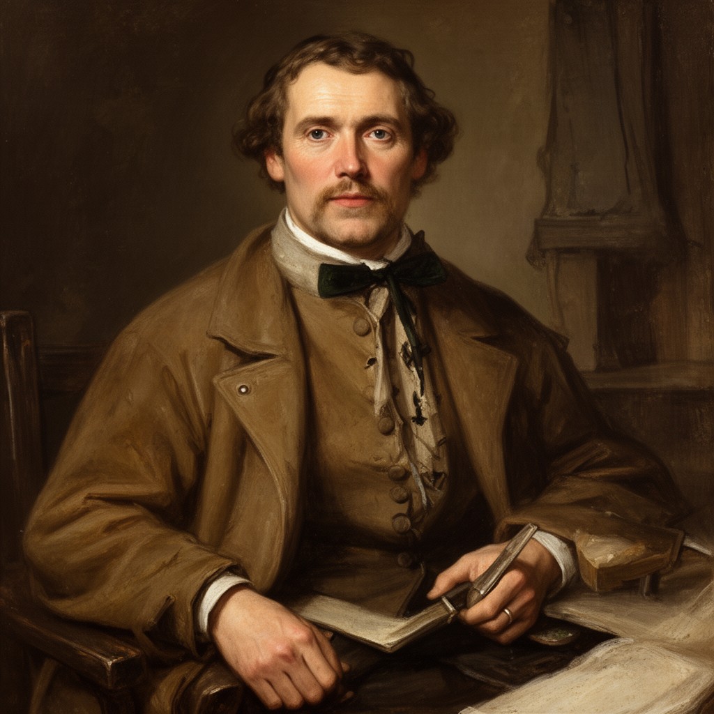 AI-generated illustration of Hans Luther