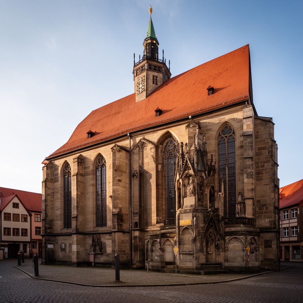 AI-generated illustration of All Saints' Church, Wittenberg