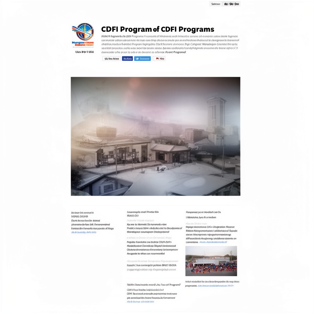 AI-generated illustration of CDFI Program