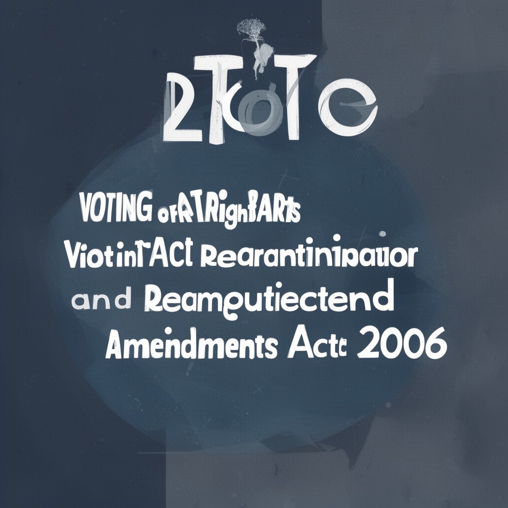 AI-generated illustration of Voting Rights Act Reauthorization and Amendments Act of 2006
