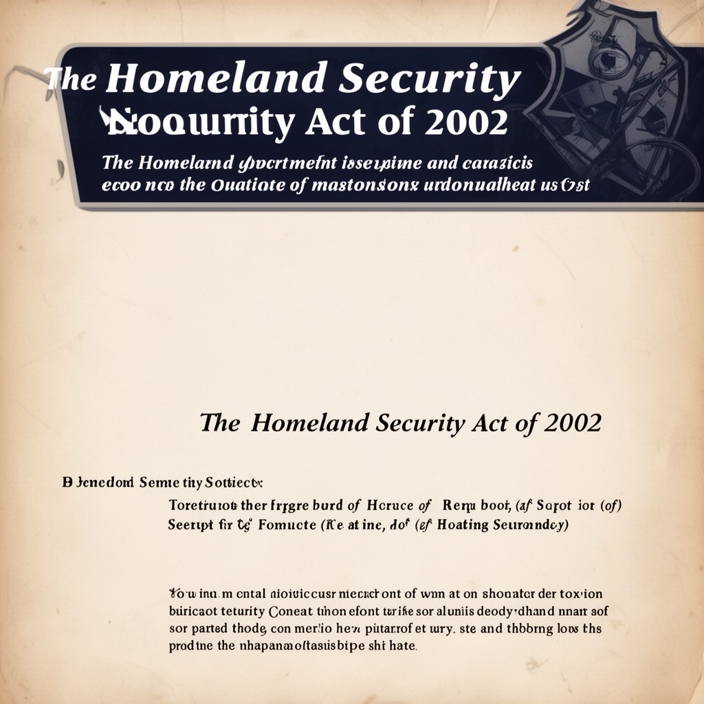 AI-generated illustration of Homeland Security Act of 2002