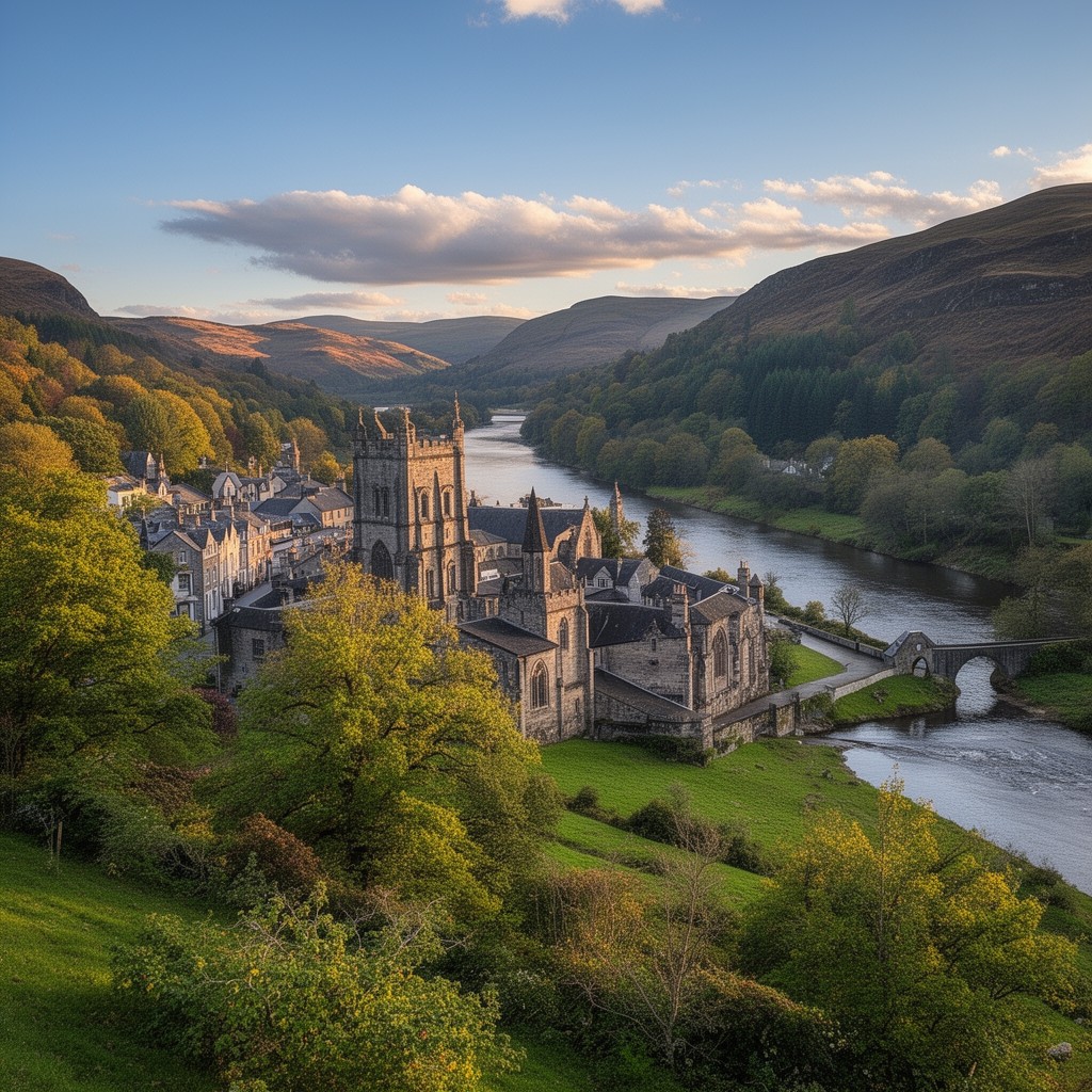 AI-generated illustration of Dunkeld