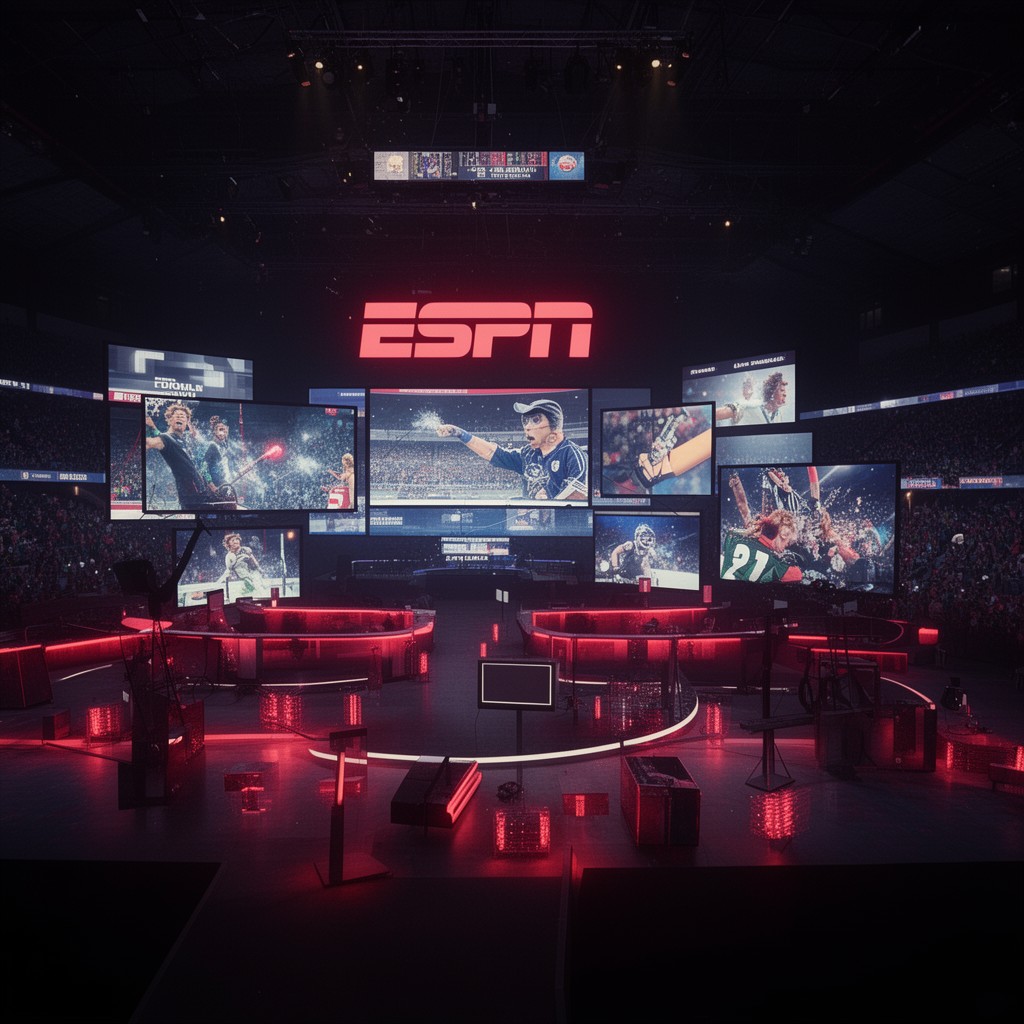 AI-generated illustration of ESPN