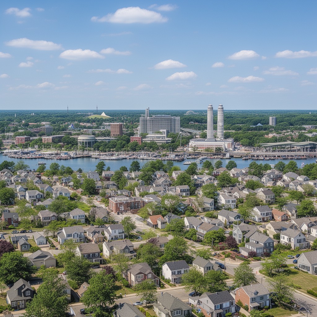 AI-generated illustration of Oxon Hill, Maryland