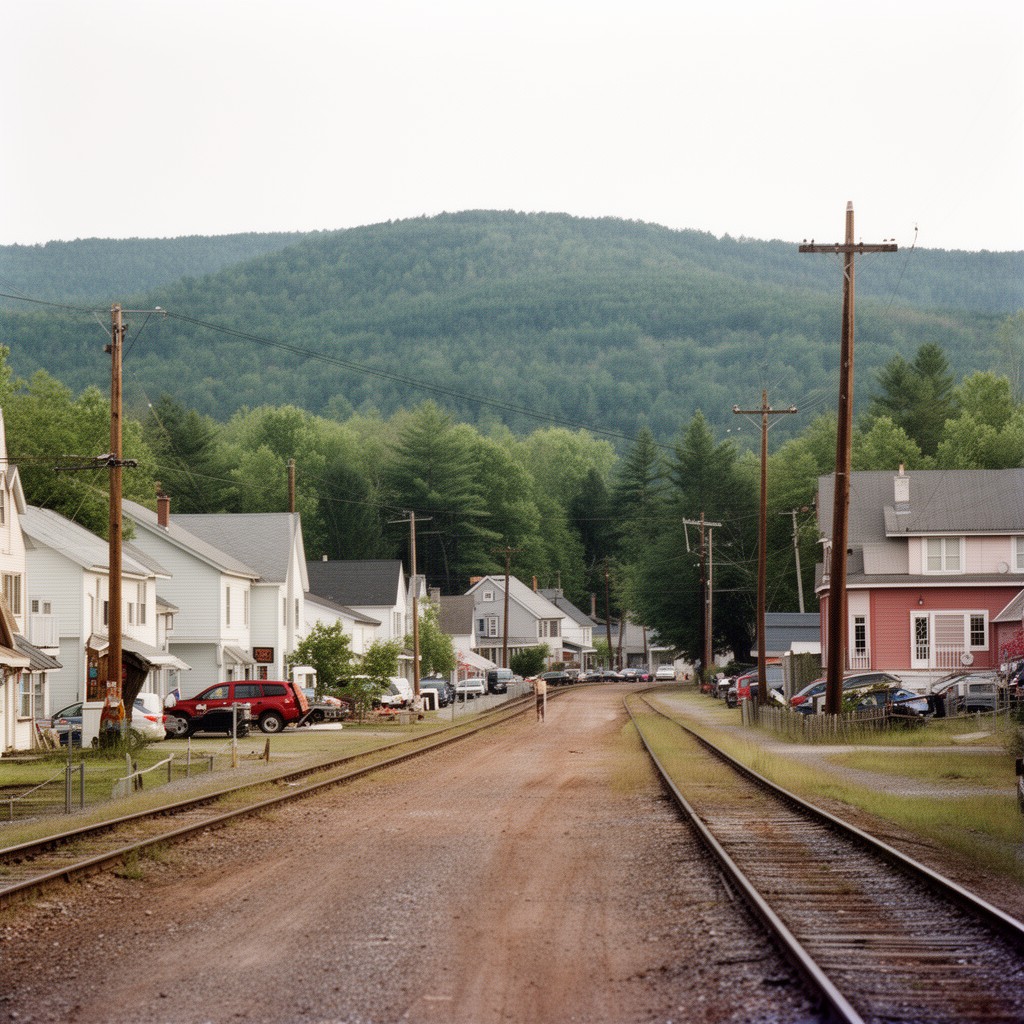 AI-generated illustration of Phillips, Maine