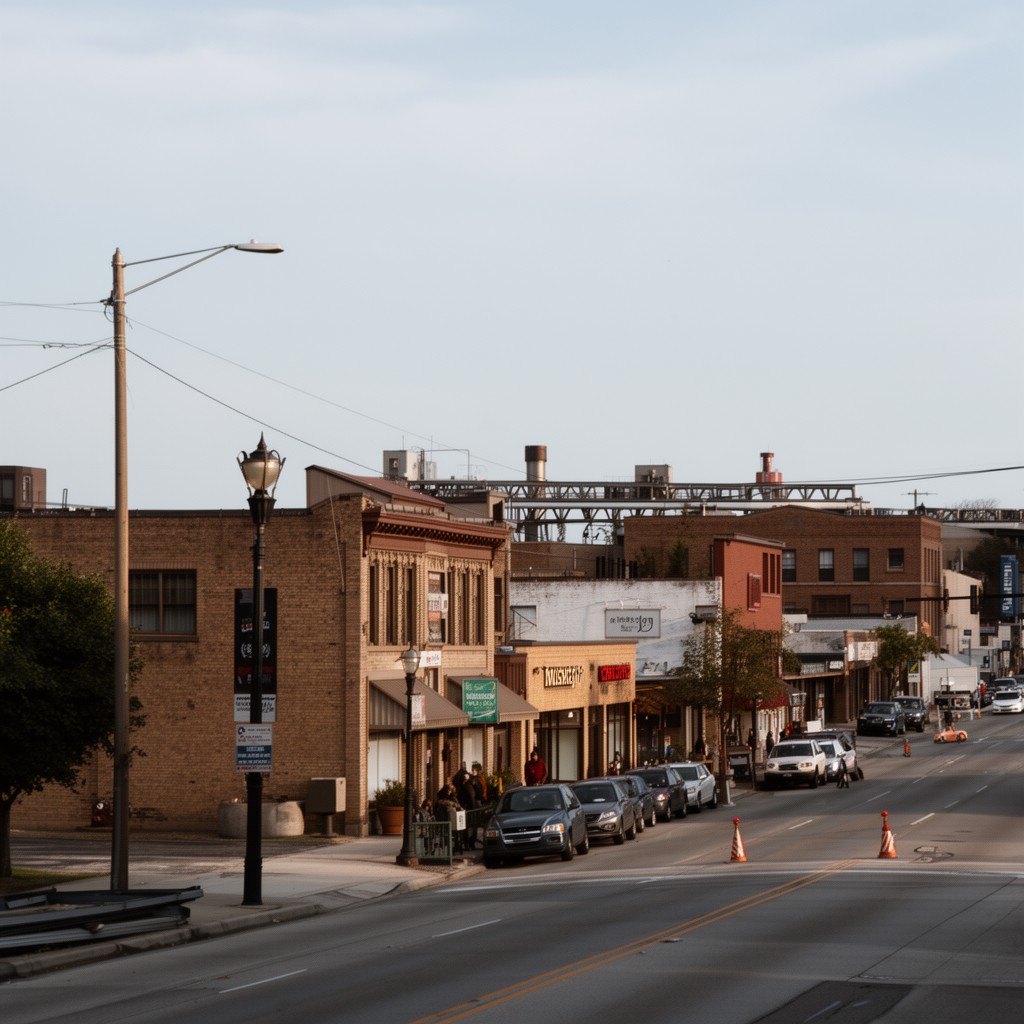 AI-generated illustration of Muskegon Heights, Michigan
