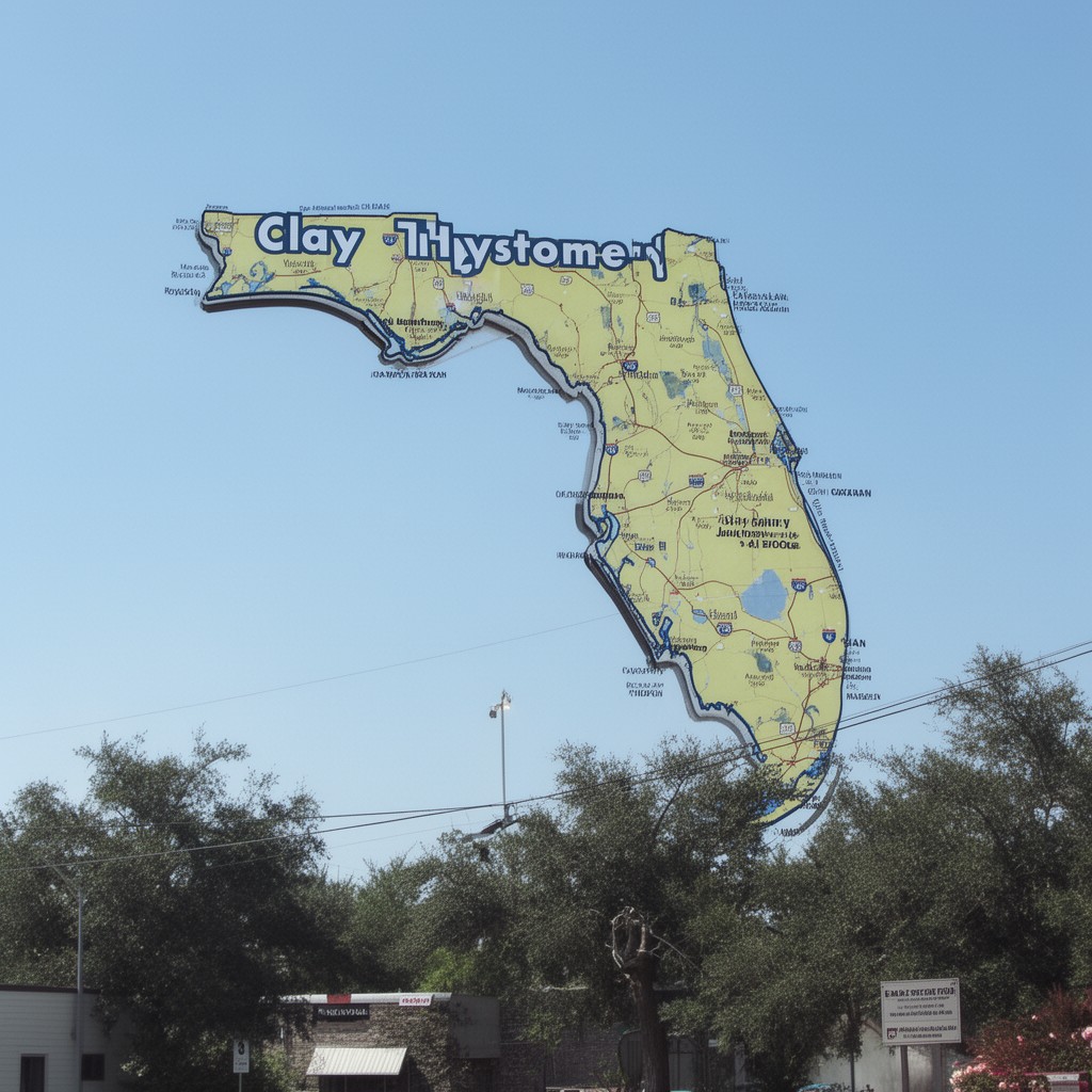 AI-generated illustration of Clay County, Florida