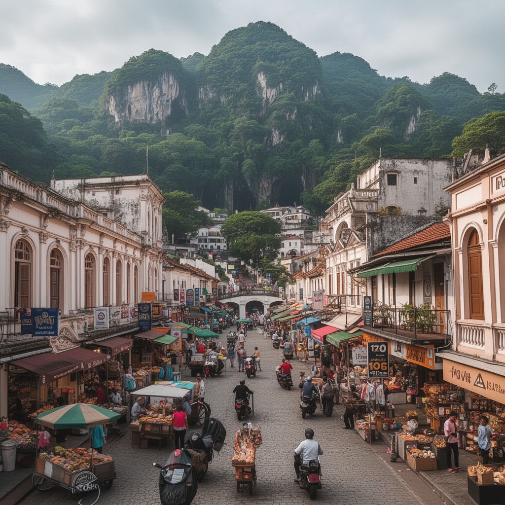 AI-generated illustration of Ipoh