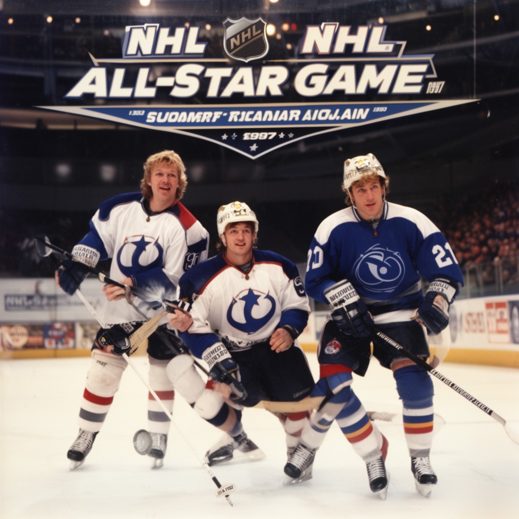 AI-generated illustration of NHL All-Star Game 1997