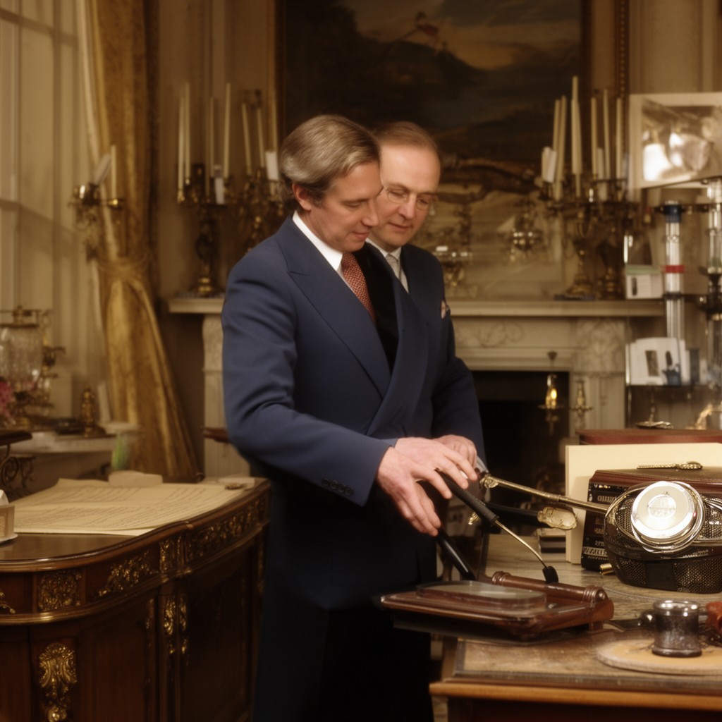 AI-generated illustration of David Armstrong-Jones, 2nd Earl of Snowdon