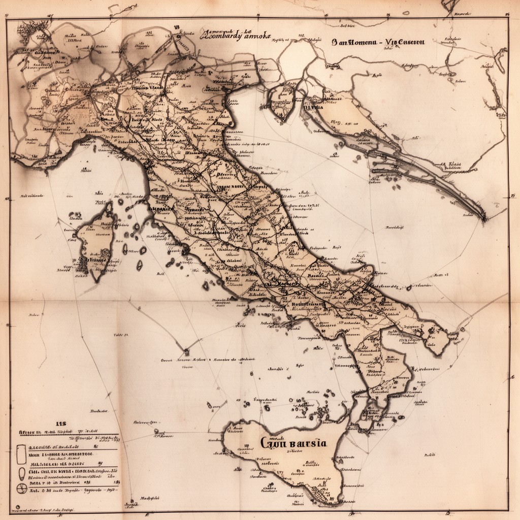 AI-generated illustration of Lombardy–Venetia