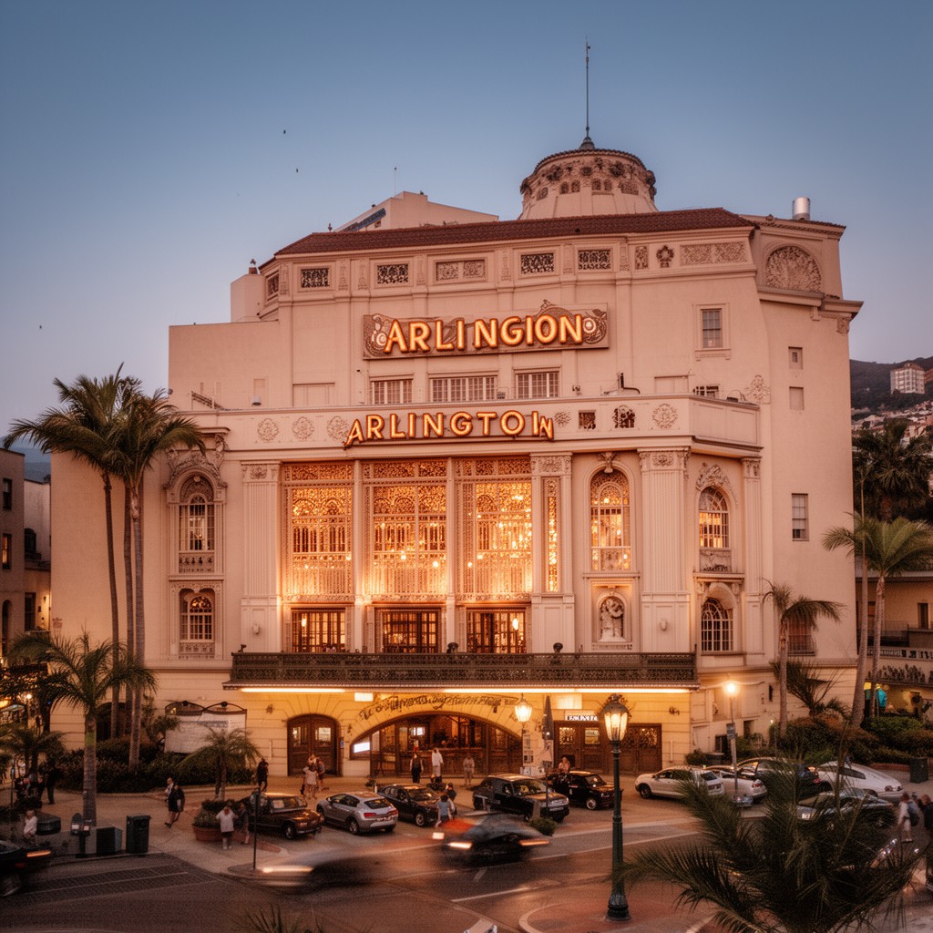 AI-generated illustration of Arlington Theatre