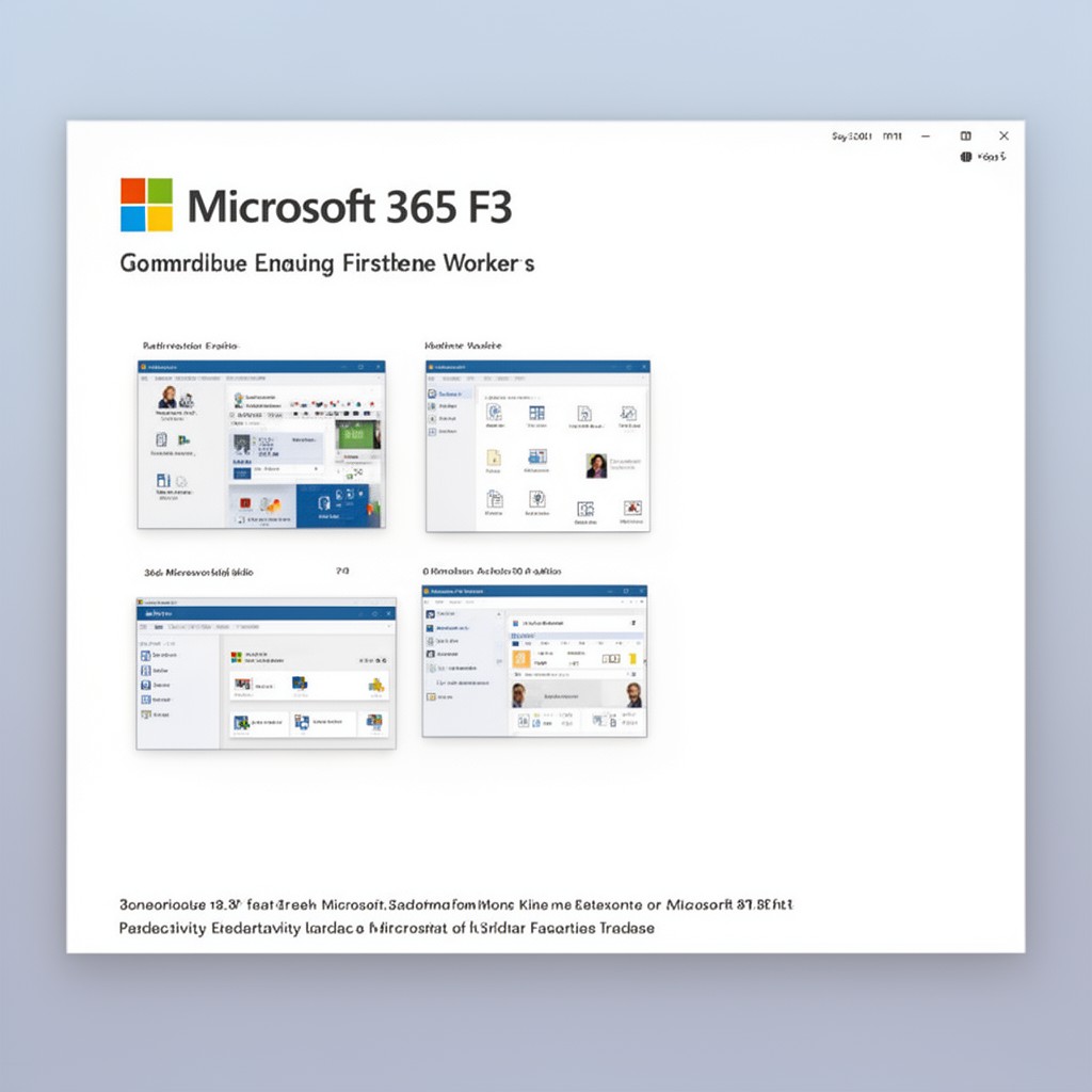 AI-generated illustration of Microsoft 365 F3