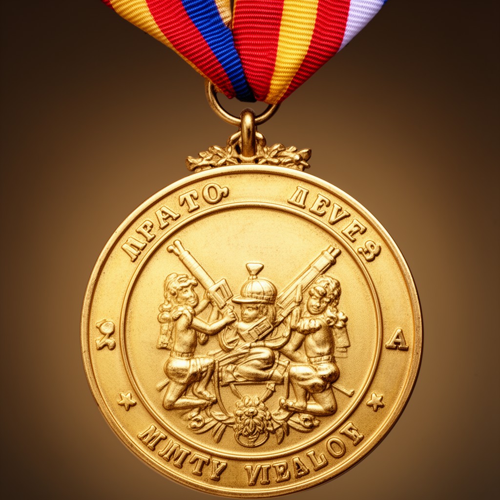 AI-generated illustration of Gold Medal of Military Valor
