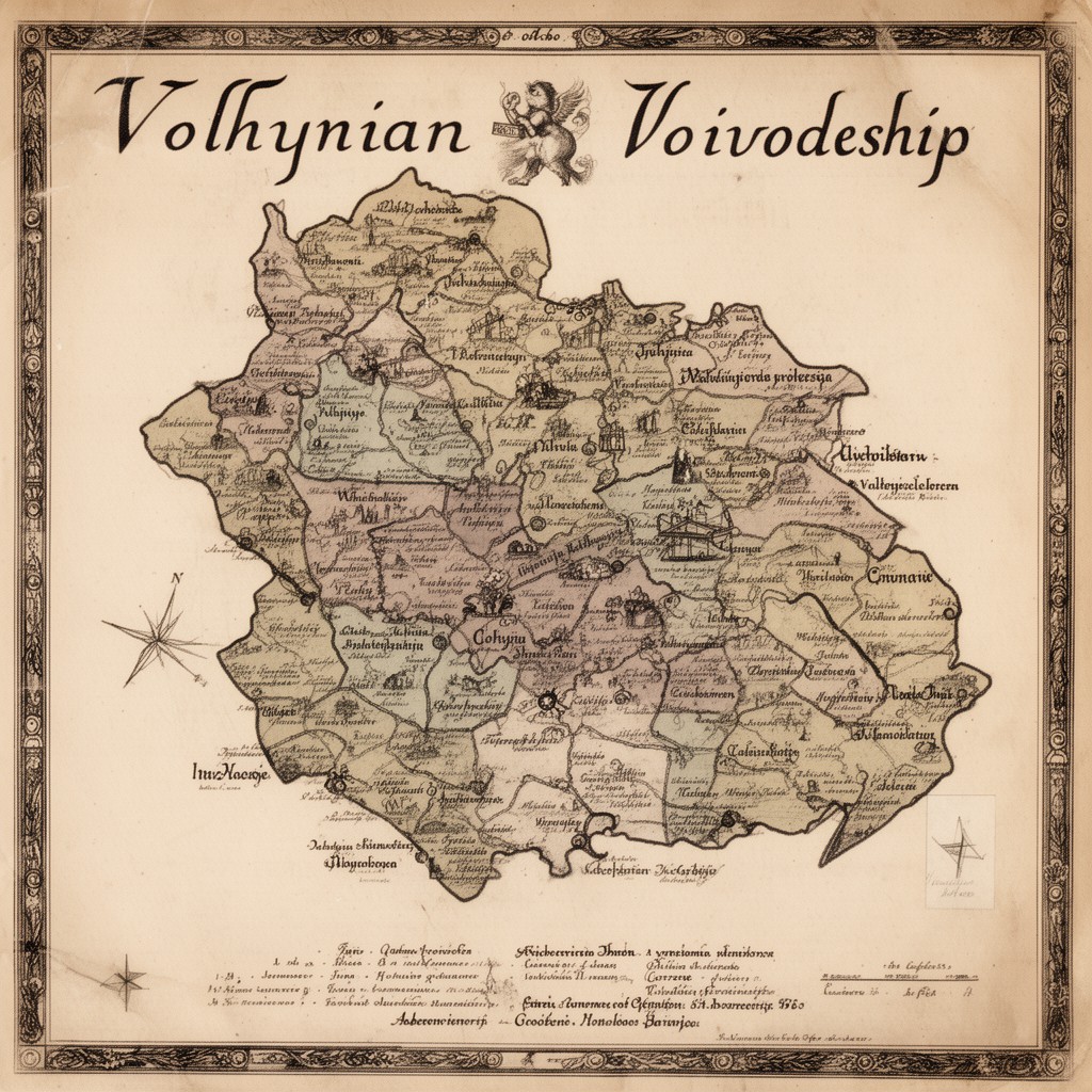 AI-generated illustration of Volhynian Voivodeship