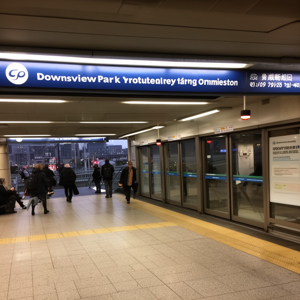 AI-generated illustration of Downsview Park station