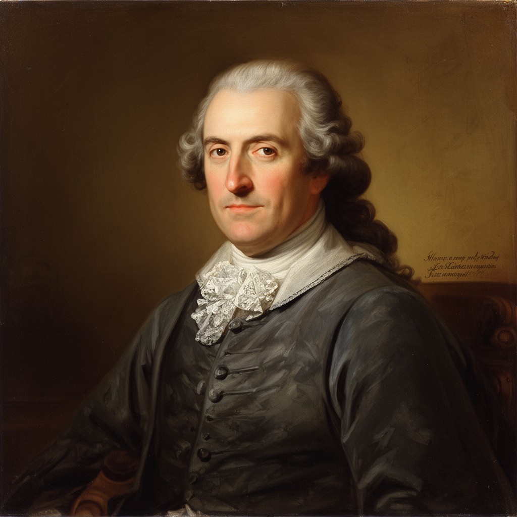 AI-generated illustration of Henry Home, Lord Kames