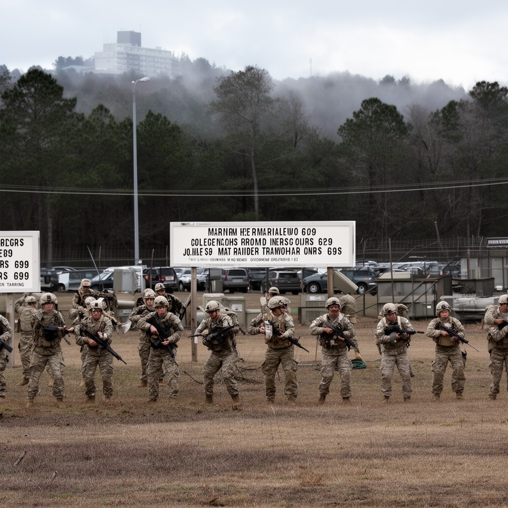 AI-generated illustration of Marine Raider Training Center