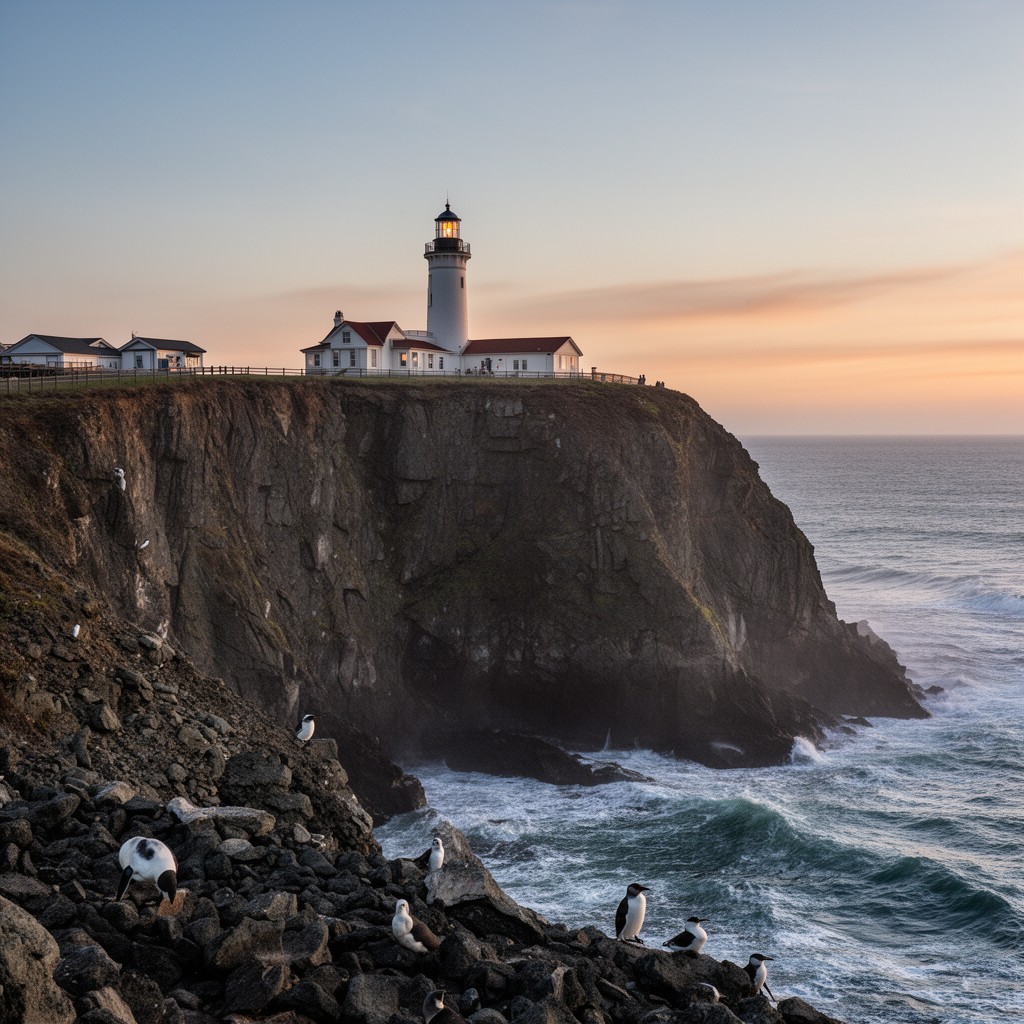 AI-generated illustration of Yaquina Head