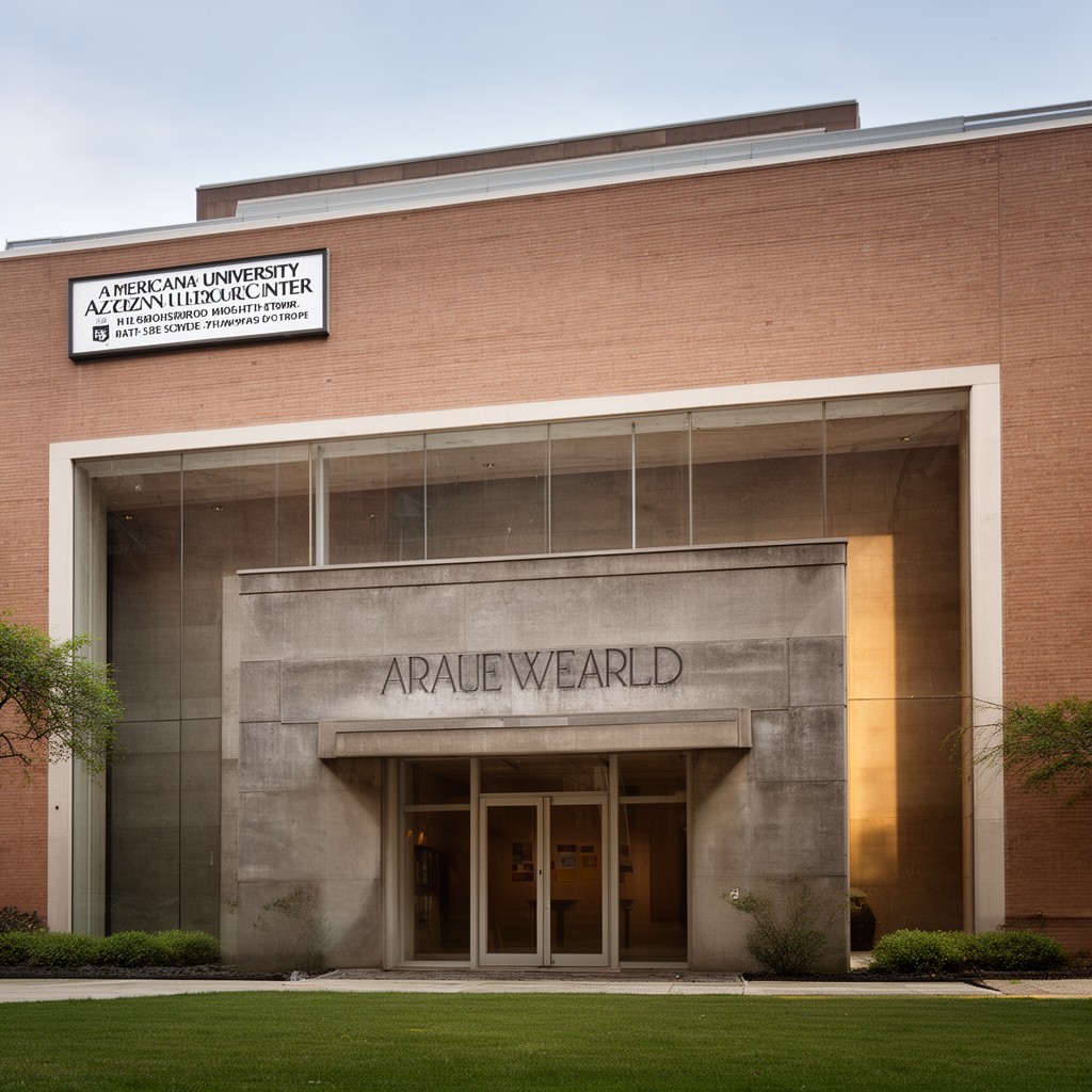 AI-generated illustration of American University Museum at the Katzen Arts Center