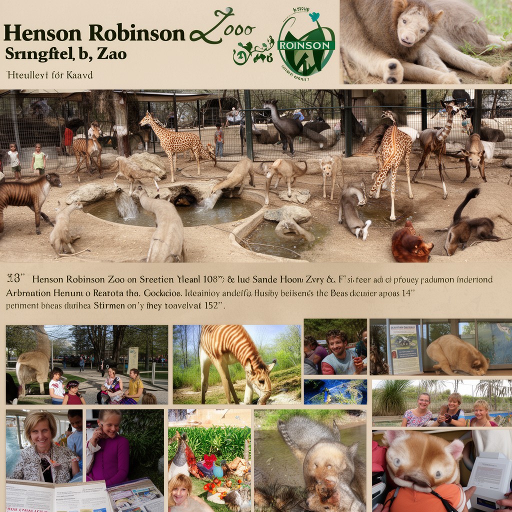 AI-generated illustration of Henson Robinson Zoo