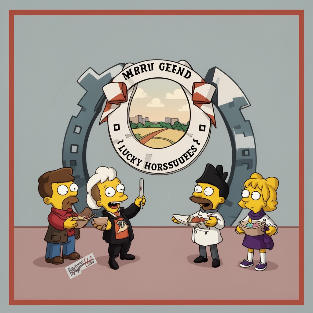AI-generated illustration of Springfield Lucky Horseshoes