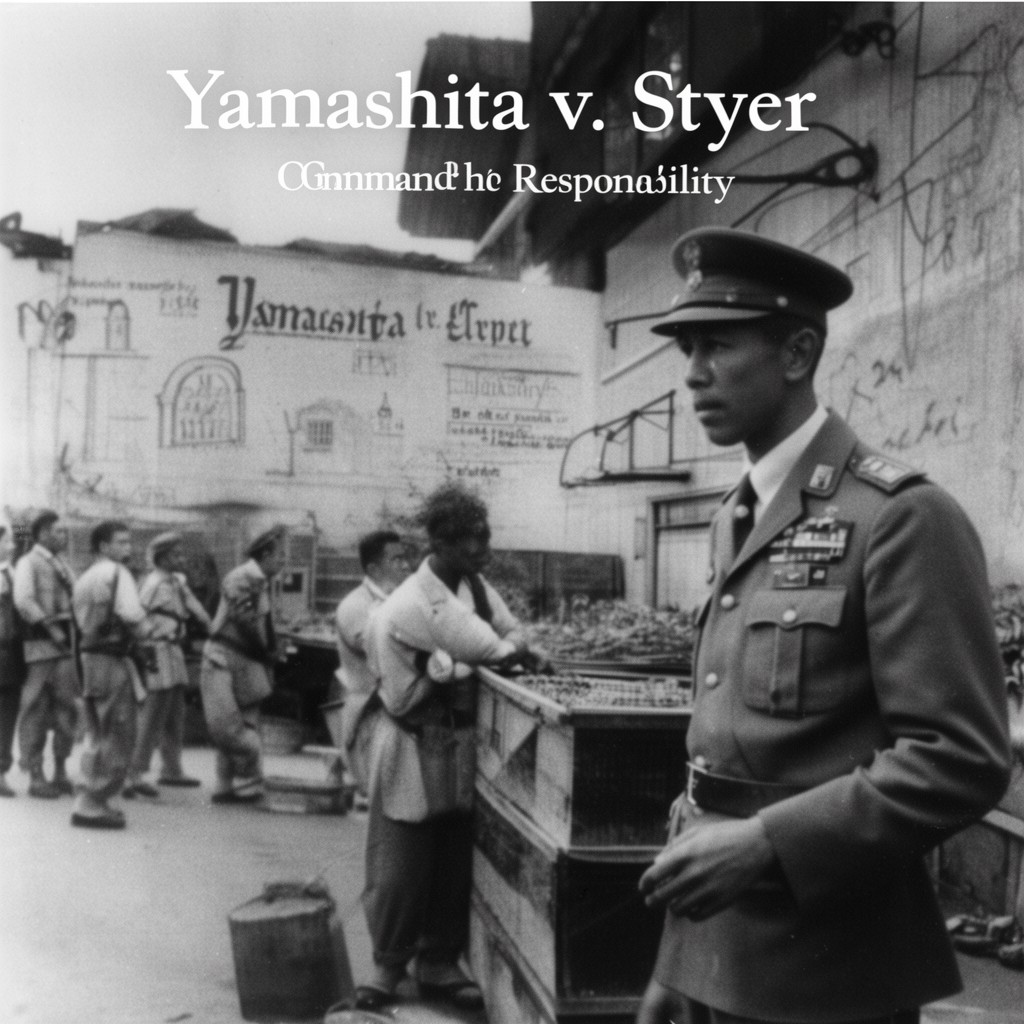 AI-generated illustration of Yamashita v. Styer