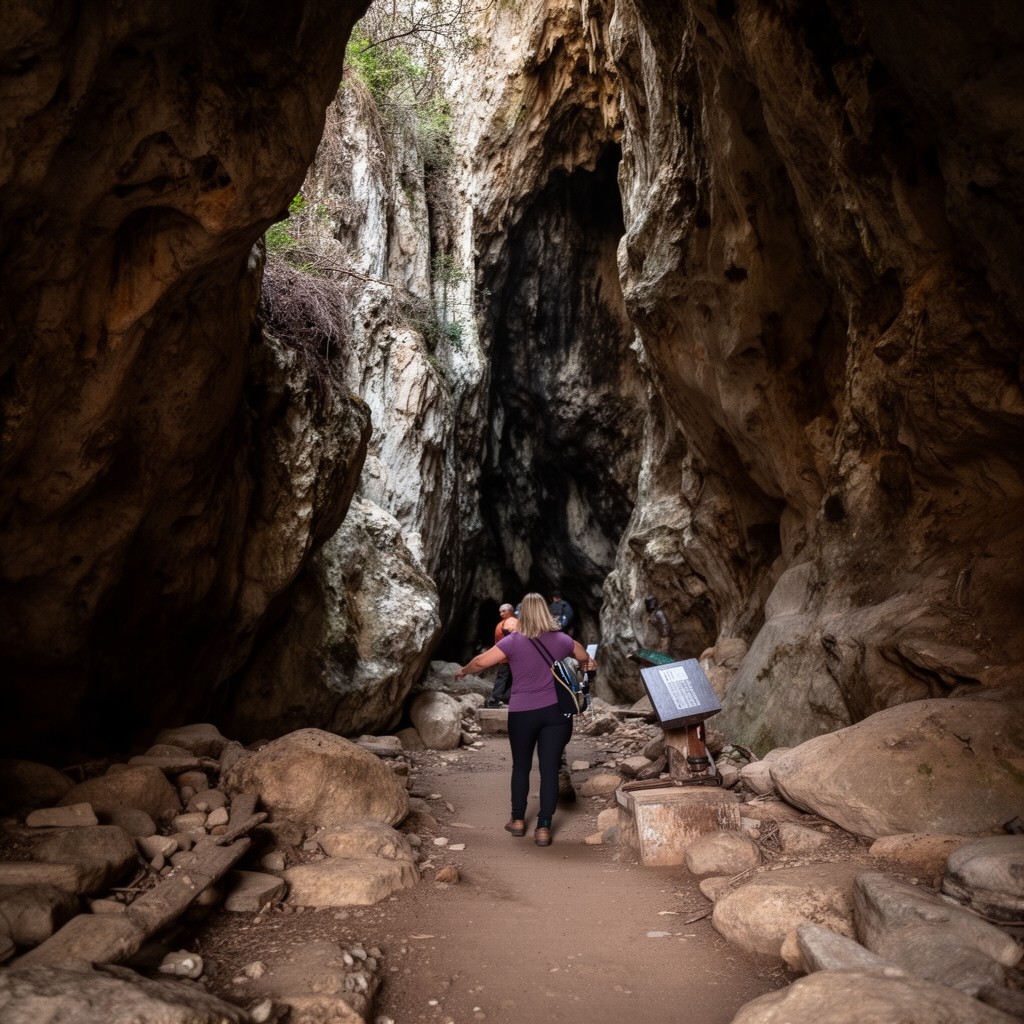AI-generated illustration of Bear Gulch Cave