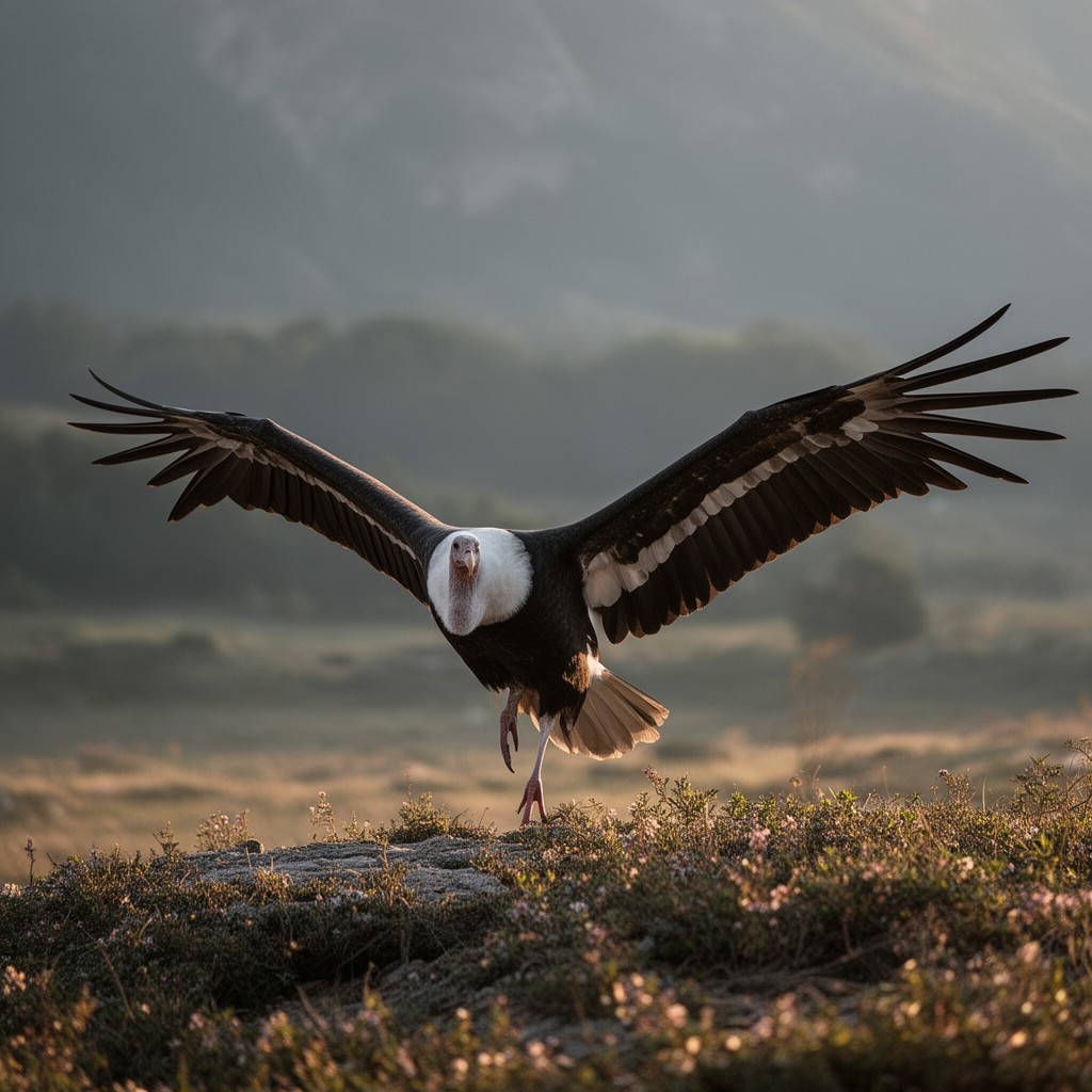AI-generated illustration of California condor