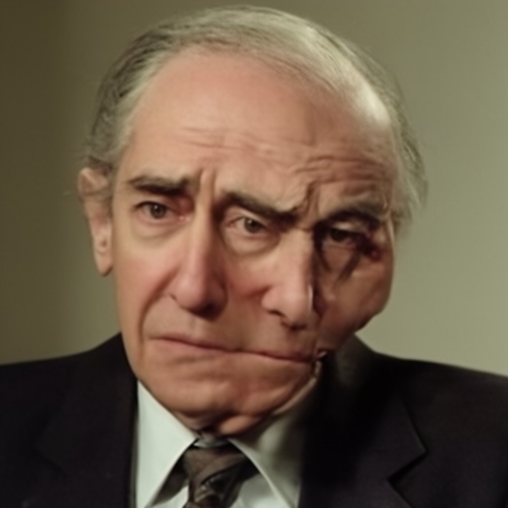 AI-generated illustration of Harold Pinter