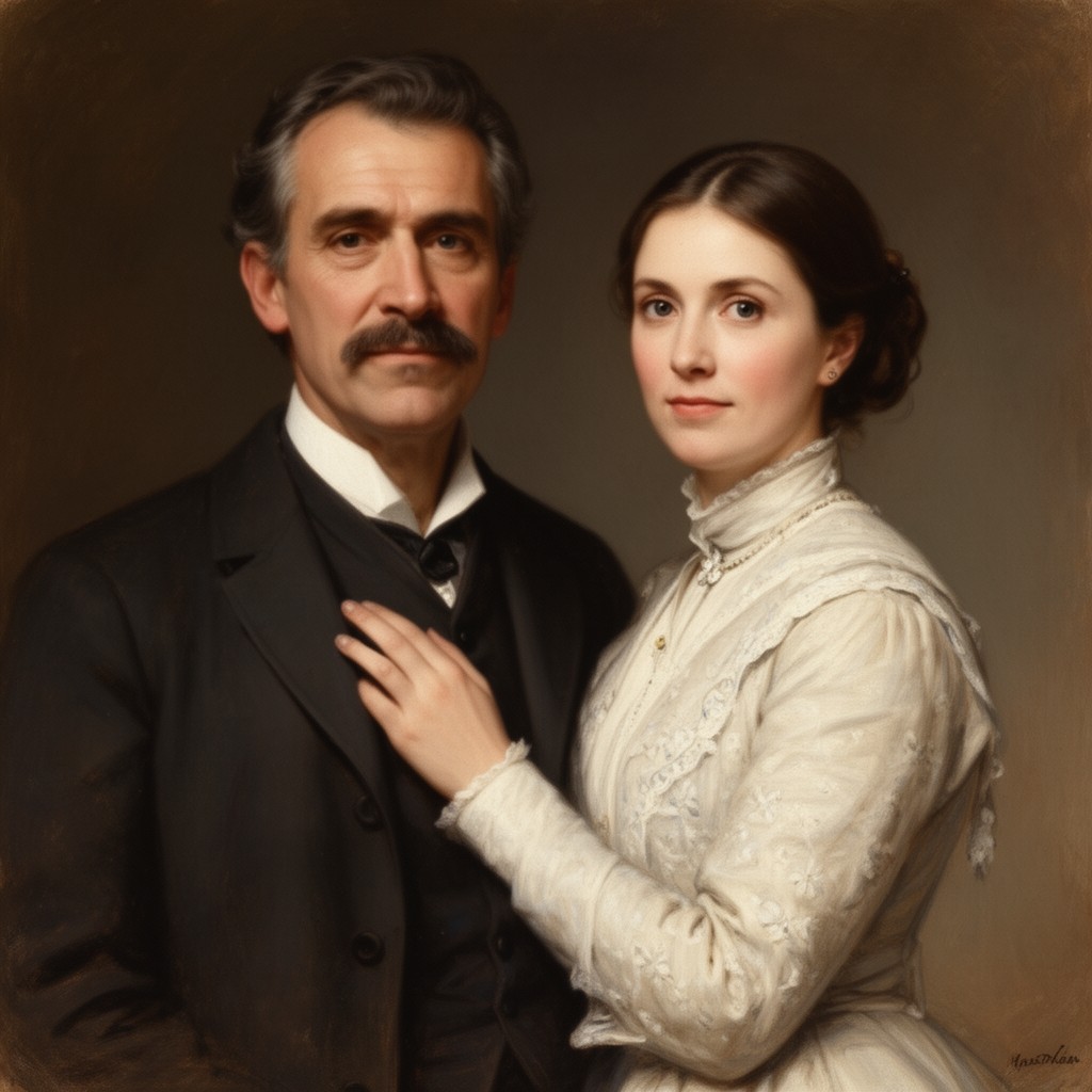 AI-generated illustration of Olivia Langdon Clemens