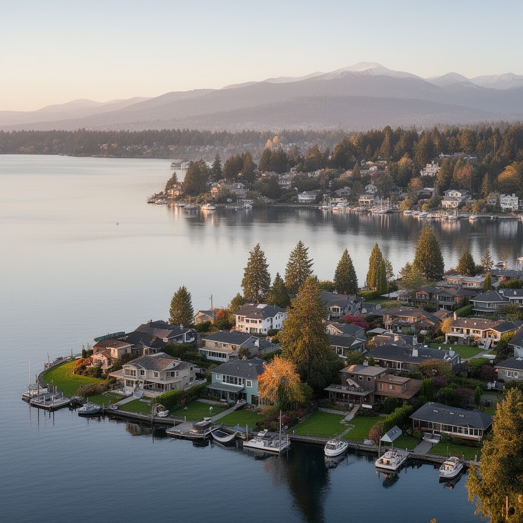 AI-generated illustration of Hunts Point, Washington, United States of America