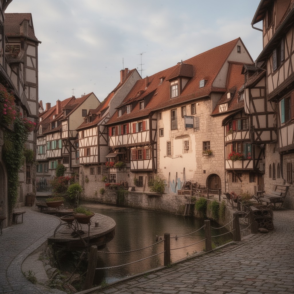 AI-generated illustration of Fishermen’s and Tanners’ Quarter