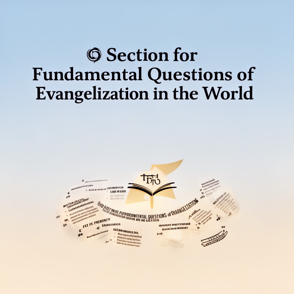 AI-generated illustration of Section for Fundamental Questions of Evangelization in the World