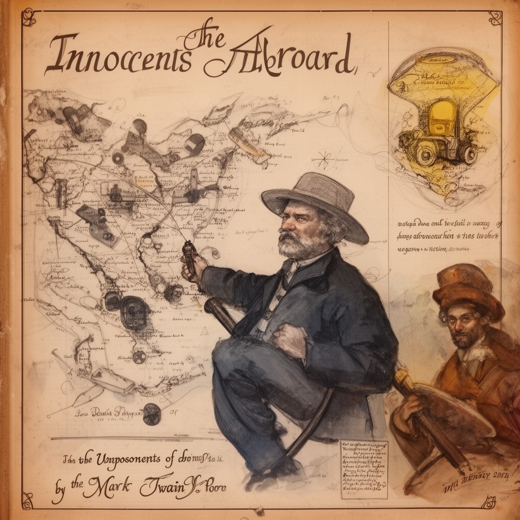 AI-generated illustration of The Innocents Abroad
